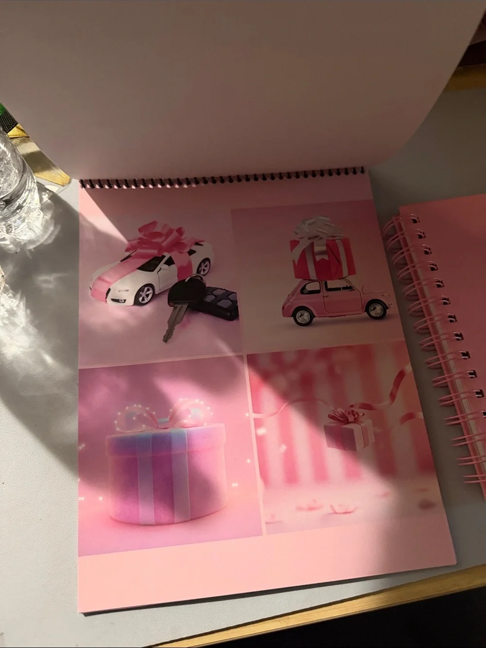 Pink Spiral-Bound Home Office Notebooks - Set of 2 vision board new